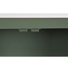 DKD Home Decor TV pohištvo DKD Home Decor Bela Črna Zelena Zlata Kovina Elja MDF Les 130 x 26 x 51 cm