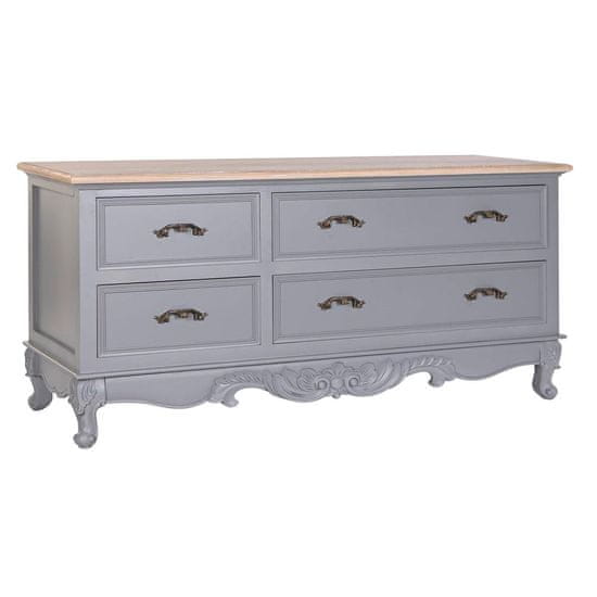 DKD Home Decor TV pohištvo DKD Home Decor Paolownia wood MDF Wood Grey Natural 120 x 40 x 56,5 cm 120 x 40 x 56,5 cm