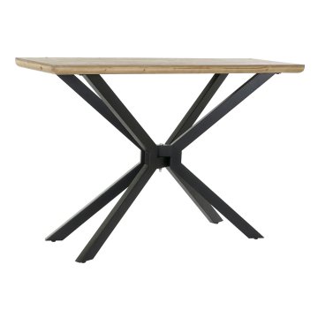 DKD Home Decor Stranska mizica DKD Home Decor Rjava črna Naravna kovina Jelka 120 x 40 x 80 cm