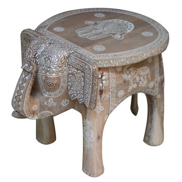 DKD Home Decor Stranska mizica DKD Home Decor Naravni mangov les 48 x 35,5 x 36,8 cm