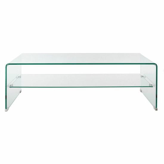 DKD Home Decor Stranska mizica DKD Home Decor 120,5 x 60,5 x 40 cm Kristalno prozorna aluminijasta plastika (2 enoti)