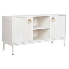 DKD Home Decor TV pohištvo DKD Home Decor Golden Metal White Mango wood 120 x 40 x 60 cm