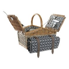 DKD Home Decor Košara DKD Home Decor Piknik iz protja (39 x 28 x 40 cm) (130 x 148 x 0,5 cm) (10 kosov)