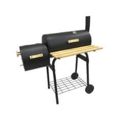 BigBuy Žar na oglje s pokrovom in kolesi Green Boheme Black