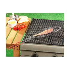 BigBuy Žar za žar za ribe iz nerjavečega jekla (13 x 41 cm)