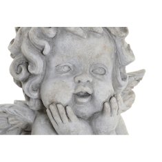 DKD Home Decor Sadilnik DKD Home Decor Sivi cementni angel (26 x 20 x 25 cm)