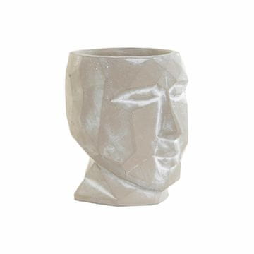 DKD Home Decor Lonček DKD Home Decor S3023928 Face Grey Cement Garden (11,5 x 14 x 15 cm)