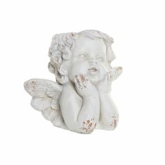 DKD Home Decor Lonček DKD Home Decor 29 x 18 x 25 cm Steklena vlakna Beli angel neoklasicistični
