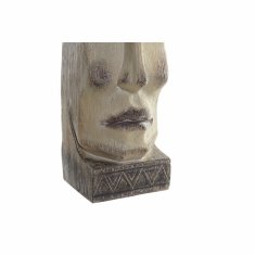 DKD Home Decor Lonček DKD Home Decor Face Beige Resin Terracotta (2 kosa) (14,5 x 15,5 x 39 cm)