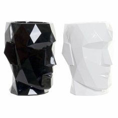 DKD Home Decor Lonček DKD Home Decor 29 x 26 x 34,5 cm obraz črno bela smola (2 enoti)