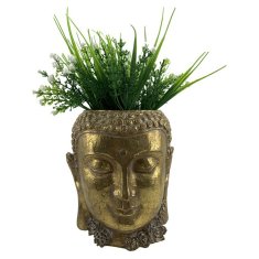 DKD Home Decor Lonček DKD Home Decor Golden Buddha Resin (19,5 x 20,8 x 23,5 cm) (2 kosa)