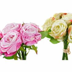 DKD Home Decor Snop DKD Home Decor Pink Polyester Yellow PE (2 enoti) (20 x 20 x 22 cm)