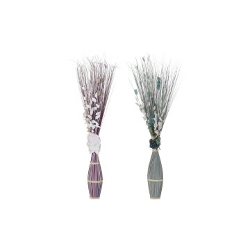 DKD Home Decor Šopek DKD Home Decor Roza Nebo modra Sušeno cvetje (40 x 40 x 150 cm) (2 enoti)