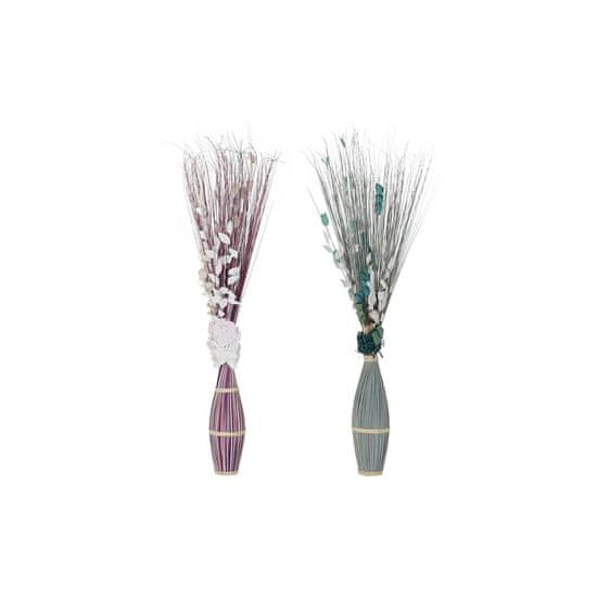 DKD Home Decor Šopek DKD Home Decor Roza Nebo modra Sušeno cvetje (40 x 40 x 150 cm) (2 enoti)