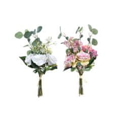 DKD Home Decor Snop DKD Home Decor Pink Cloth Polietilen White Green (20 x 20 x 55 cm) (2 enoti)