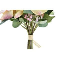DKD Home Decor Snop DKD Home Decor Pink Cloth Polietilen White Green (20 x 20 x 55 cm) (2 enoti)