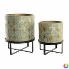 DKD Home Decor Komplet lončnic DKD Home Decor Metal 2 kosa 2 enoti (32 x 32 x 40 cm)