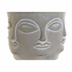 DKD Home Decor Komplet loncev DKD Home Decor Cement Svetlo siva 9,5 cm 15 x 15 x 12 cm Skandinavski