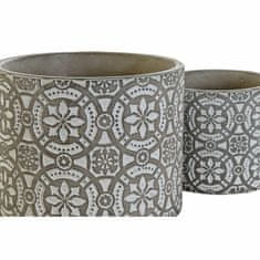DKD Home Decor Komplet loncev DKD Home Decor Grey Cement White Arab (18,8 x 18,8 x 15 cm)