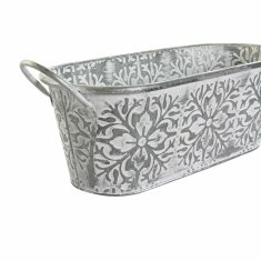 DKD Home Decor Sadilnik DKD Home Decor Set Worn-out Mosaic Grey Metal Arab (60 x 23 x 19 cm) (3 enote)