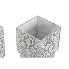DKD Home Decor Komplet loncev DKD Home Decor Mozaik siva kovina bela arabska (18 x 18 x 22 cm)