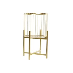 DKD Home Decor Lonček DKD Home Decor Golden Metal (34 x 34 x 58 cm)