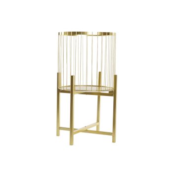DKD Home Decor Lonček DKD Home Decor Golden Metal (34 x 34 x 58 cm)
