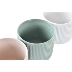 DKD Home Decor Lonček DKD Home Decor Stoneware 4 enote (13,3 x 13,3 x 14 cm)