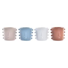 DKD Home Decor Lonček DKD Home Decor Face Stoneware (15 x 13 x 12,5 cm) (4 enote)