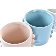 DKD Home Decor Lonček DKD Home Decor Face Stoneware (15 x 13 x 12,5 cm) (4 enote)
