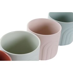 DKD Home Decor Lonček DKD Home Decor Stoneware (13 x 13 x 12 cm) (4 enote)