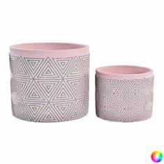 DKD Home Decor Komplet lončnic DKD Home Decor Cement 2 kosa 2 enoti (17 x 17 x 15 cm)