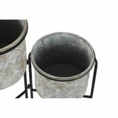 DKD Home Decor Kovinski lonček DKD Home Decor Grey Metal (82 x 25 x 81 cm)