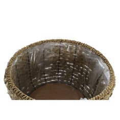 DKD Home Decor Sadilnik DKD Home Decor Naravna vlakna PE Boho (30 x 30 x 56 cm)