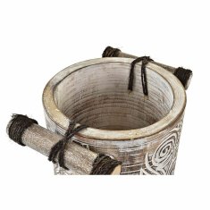 DKD Home Decor Lonček DKD Home Decor Naravni les Rjava Bali (28 x 20 x 25 cm) (2 enoti)