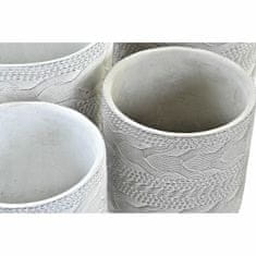 DKD Home Decor Komplet loncev DKD Home Decor Grey Cement White (16 x 16 x 15 cm) (2 enoti)