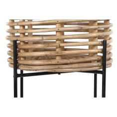DKD Home Decor Komplet sadilnikov DKD Home Decor Metal Rattan Bali (25 x 25 x 87 cm)