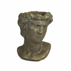 DKD Home Decor Lonček DKD Home Decor Face Golden Cement Tradicionalni (12 x 11 x 16 cm)