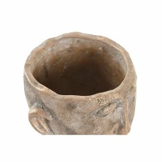 DKD Home Decor Lonček DKD Home Decor Face Golden Cement Obrabljen (19 x 18 x 17 cm)