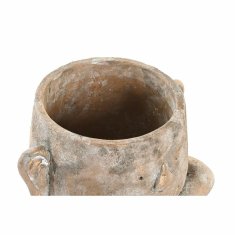 DKD Home Decor Lonček DKD Home Decor Face Golden Cement Shabby Chic (18 x 20 x 13 cm)