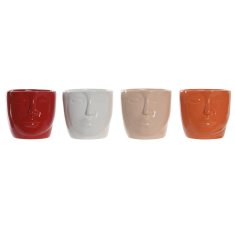 DKD Home Decor Lonček DKD Home Decor Face Dolomit 4 enote (13 x 13 x 13 cm)