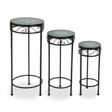 Versa Stojalo za cvetlični lonec Versa Metal (30 x 69 cm) (3 kosi)