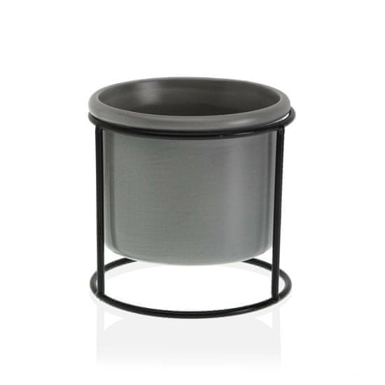 Versa Lonec za rastline Versa Ceramic Metal (13,5 x 12,5 x 13,5 cm)