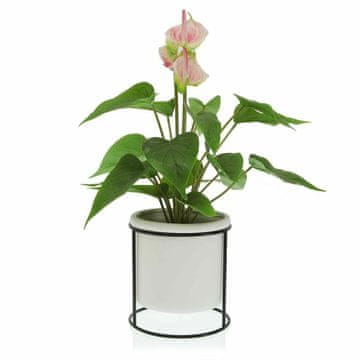 Versa Lonec za rastline Versa Ceramic Metal (15 x 15 x 15 cm)