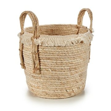 Gift Decor Sadilnik z ročaji Naravna slama 23 x 30 x 22 cm