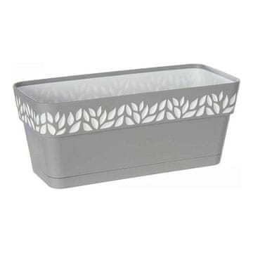 Stefanplast Samooskrbni sadilnik Stefanplast Cloe 13,3 x 12,3 x 29,3 cm Siva bela plastika