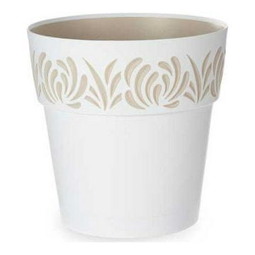 Stefanplast Samooskrbni cvetlični lonec Stefanplast Gaia White Beige Plastika 29 x 29 x 29 cm