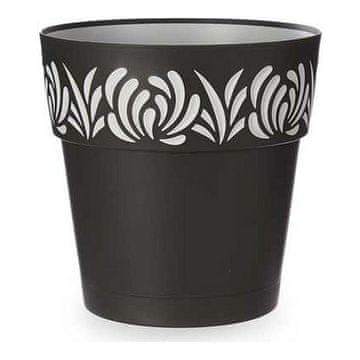 Stefanplast Samopostrežni cvetlični lonec Stefanplast Gaia antracitno siva Plastika 29 x 29 x 29 cm