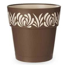 Stefanplast Samopostrežni cvetlični lonec Stefanplast Gaia Brown Plastika Vanilla 29 x 29 x 29 cm