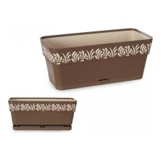 Stefanplast Samopostrežni sadilnik Stefanplast Gaia Brown 13,3 x 12,3 x 29,3 cm Plastika Vanilla